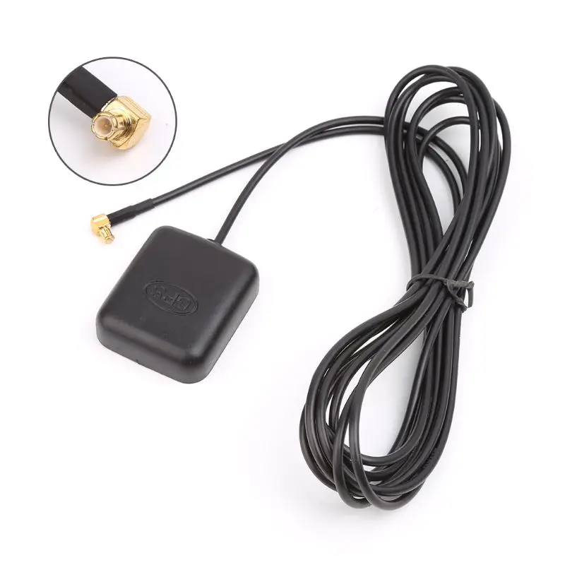

Car GPS Antenna Receiver With 3.5mm MCX Right Angle Connector Navigator Aerial 3M