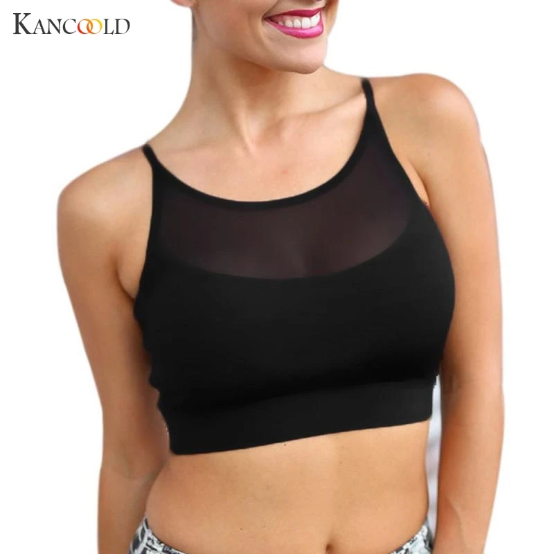 KANCOOLD women's tank tops crop top Fashion Women female Workout  Tank Top T-shirt Clothes Fitness Vests APR6