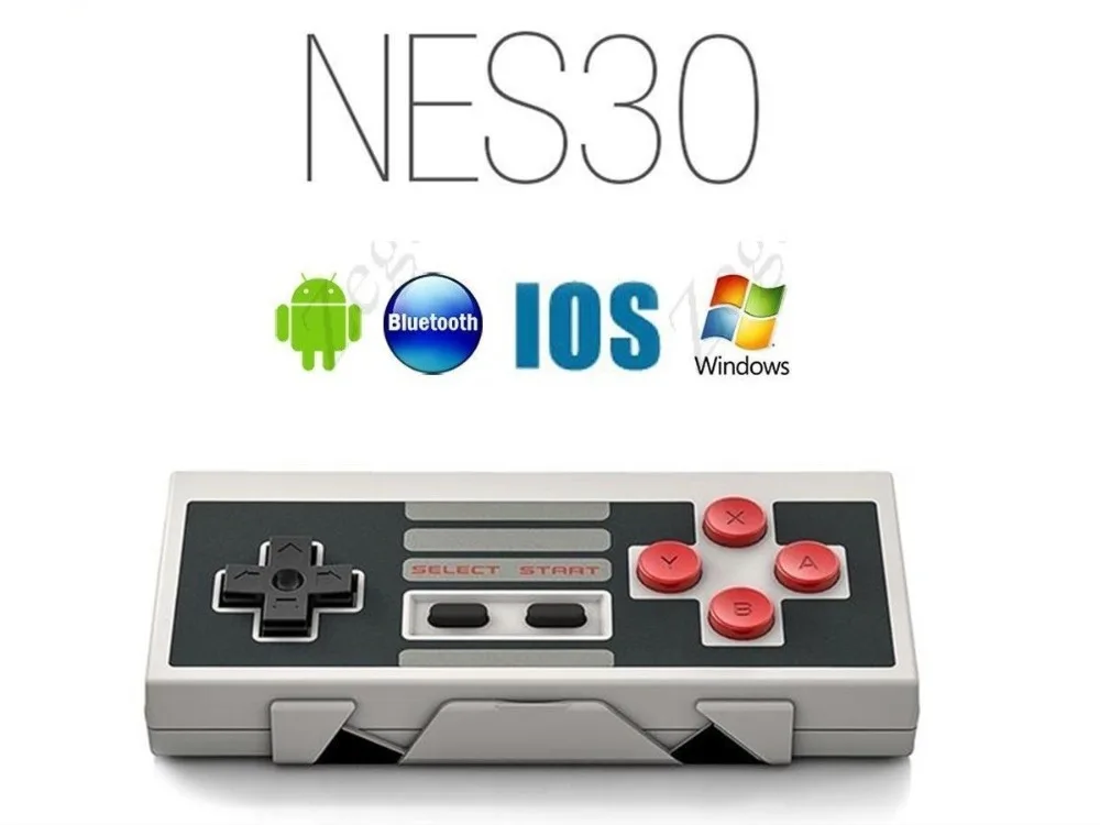 Free Shipping 1x 8BITDO NES30 Bluetooth Gamepad Classic Controller W/ Xstand Support 2 Players | Электроника
