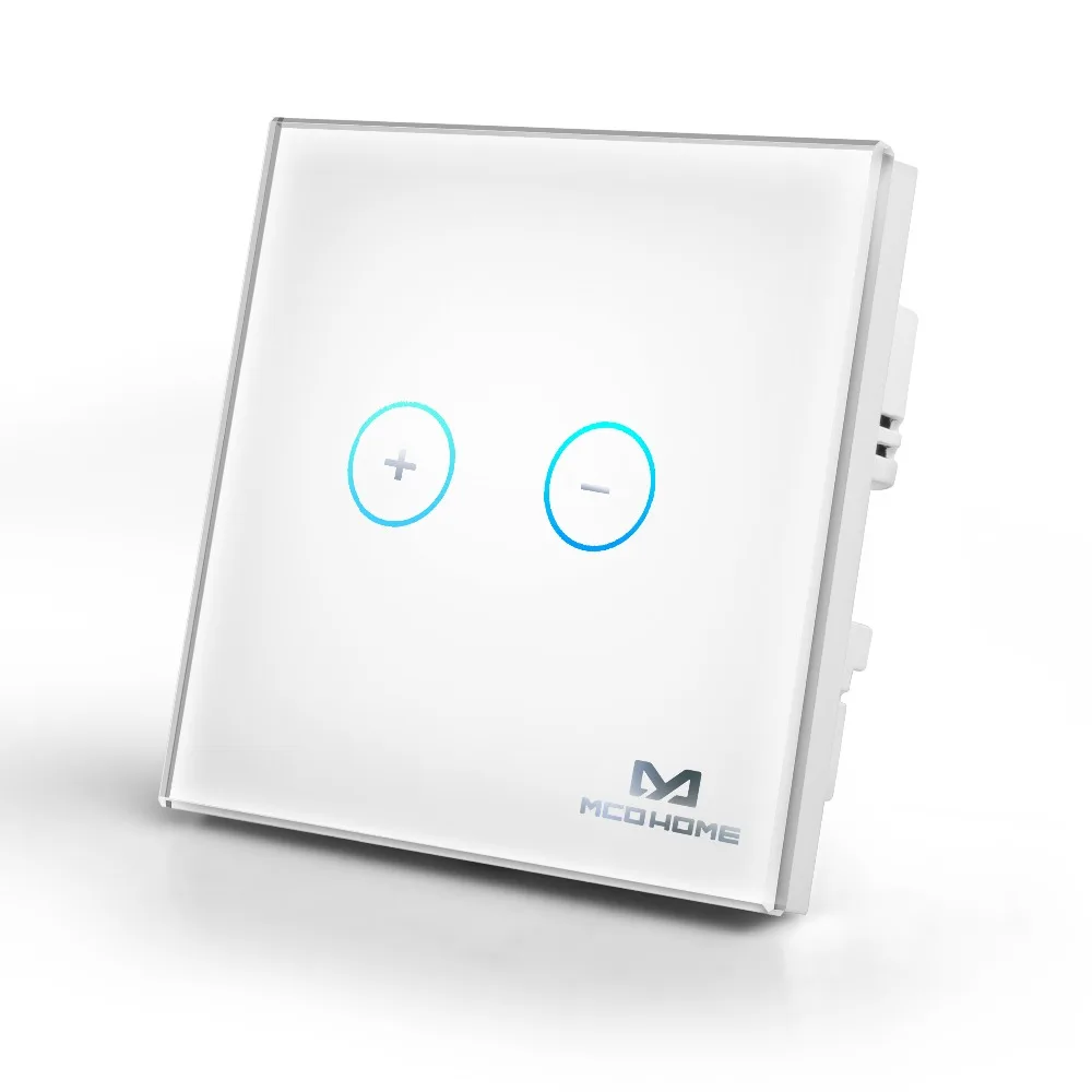 Z wave plus eu868 42mhz MCO домашняя стеклянная сенсорная панель диммер светильник с