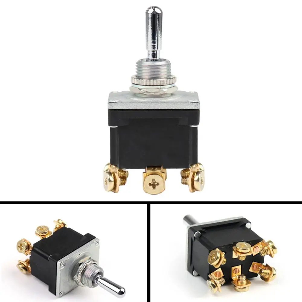 

4Pcs AC 15A 250V/20A 125V Waterproof 6Pin SPST On/Off Rocker Toggle Switch Set