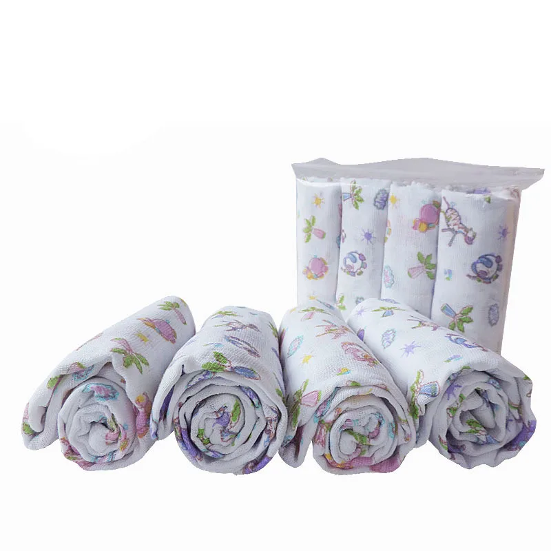 

4pcs Muslin Diaper 70*70cm Diaper Cloth Baby Little Bloomz Reusable Nappies Washable Wasbare Luier Baby Care Cots Elinfant