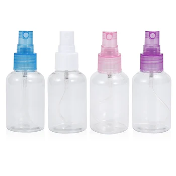 

50ml 5PCs Empty Cosmetic Jar Pot Makeup Face Lotion Atomizer Sample Clear Essential Oil Bottles Perfume Cosmetic Sprayer