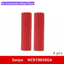4 шт. 3,7 в 18650 3500 мАч аккумулятор для Sanyo NCR18650GA 3,6 V аккумулятор бренд сотовый batteria для игрушка фонарь фонарик и так далее