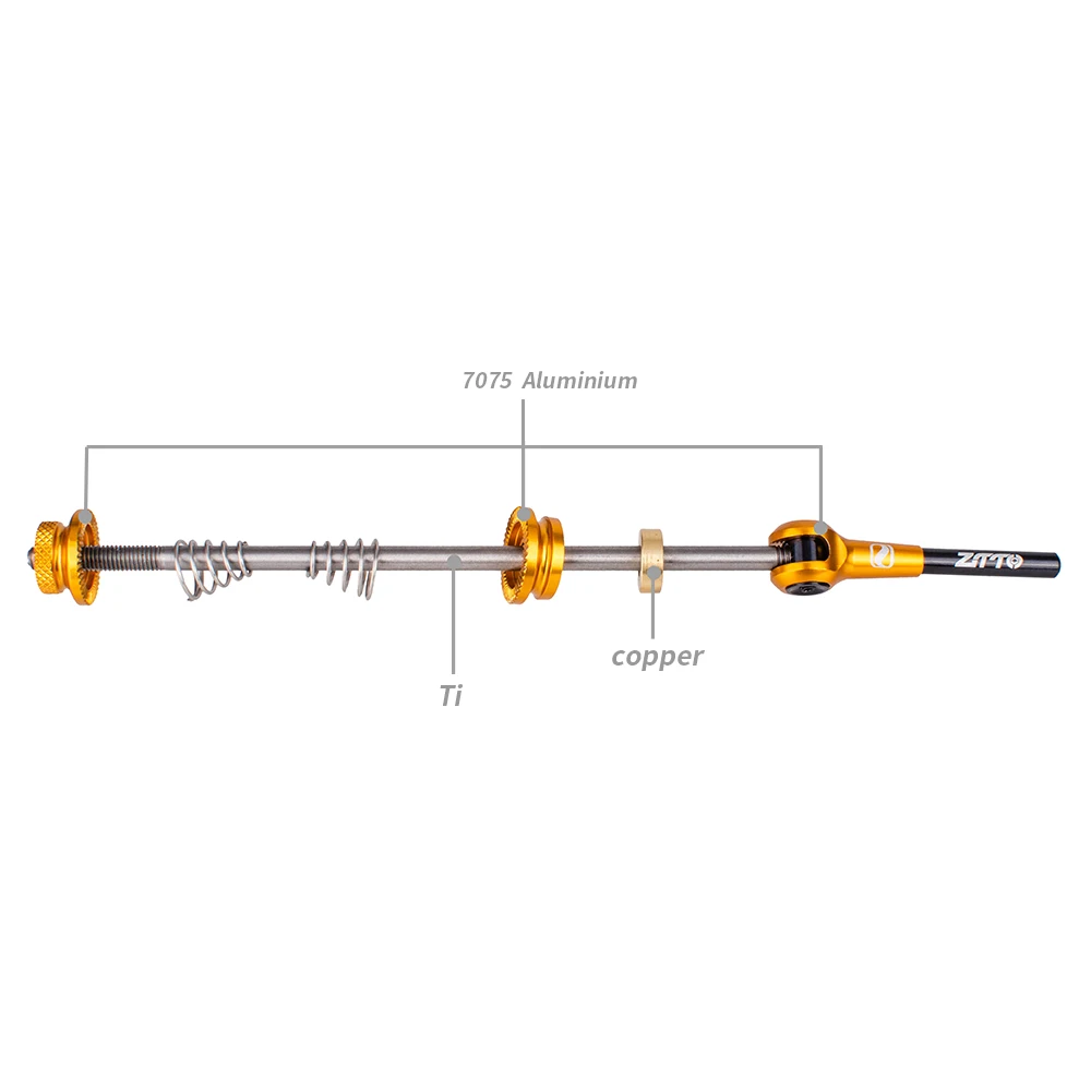 ZTTO 1 пара велосипедных QR Ti шампуров 9 мм 5 мм колеса 100 135Hub быстросъемные шампуры мост сверхлегкий легкий для MTB шоссейного велосипеда