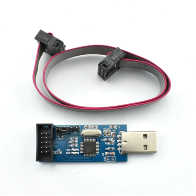 Shenzhenmaker AVR программист ISP USBASP Downloader USBISP Скачать кабеля 10 Булавки кабель USB ATMEGA8