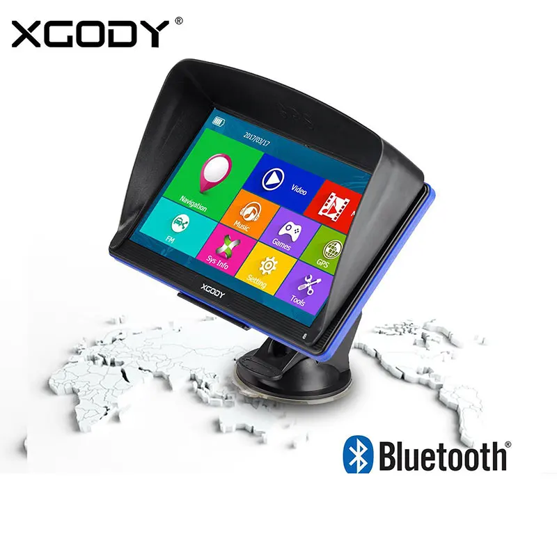 Xgody 7 pulgadas de navegaci贸n Gps para coche, cami贸n, navegador Gps, pantalla t谩ctil, Bluetooth, mapa gratuito opcional, Espa帽a, Navitel Europa 2018 Xgody 7 pulgadas de navegaci贸n Gps para coche, cami贸n, navegador Gps, pantalla t谩ctil, Bluetooth, mapa gratuito opcional, Espa帽a, Navitel Europa 2018