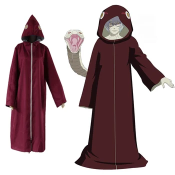 

NARUTO Cosplay Costume Yakushi Kabuto Cosplay Cloak Uniform Outfit Anime Cosplay Costume Halloween Carnival Party Cosplay Cloak