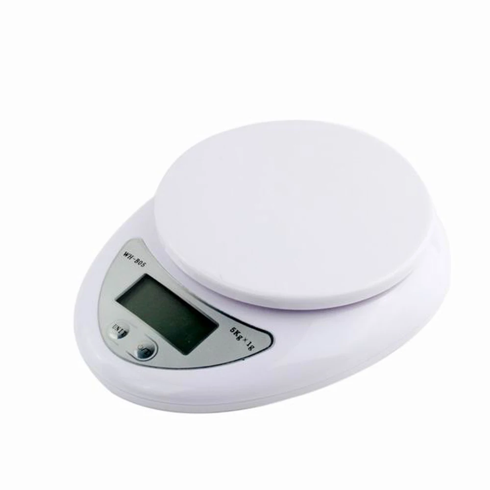 2 PCS/LOT New Cheap 5000g/1g 5kg Food Diet Postal Kitchen Digital Scale Scales Balance Weight