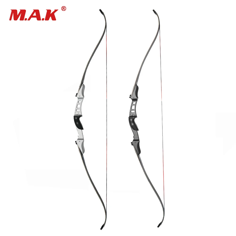 

Recurve Bow 60 Inches 20-50 LBS Aluminum Alloy Riser American Hunting ILF Bow Outdoor Games Archery Training Shooting