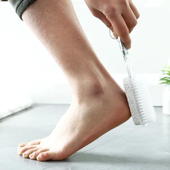 

Multifunction Kitchen Cleaning Bathroom Toilet Kitchen Glass Wall Cleaning Bath Brush Plastic Handle Sponge Bath Brushes