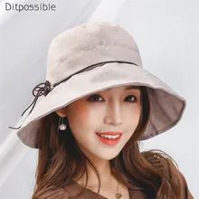 Ditpossible кнопки и веревки Модные солнечные шляпы для женщин новые летние пляжные шляпы повседневные женские шапки