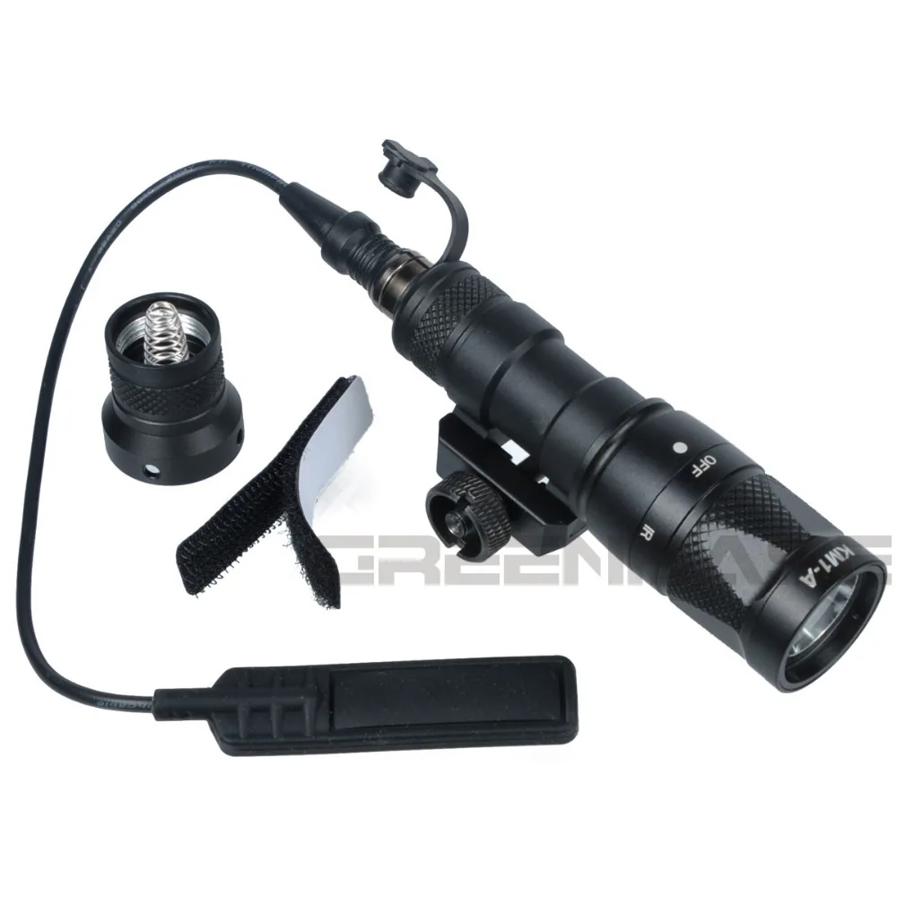 Branco e Led Greenbase Tactical Escoteiro Luz Weaponlight Lanterna ir Constante Saída Momentânea 20mm Ferroviário M300v-ir sf 7 Cheap Luzes de armas