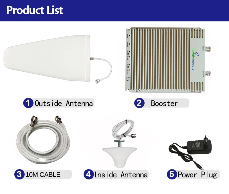Tri Band Repeater GSM 2G 3G 4G 900 1800 2100 MHz Cellular Signal Booster Mobile Amplifier GSM DCSLTE WCDMA repeater (15)