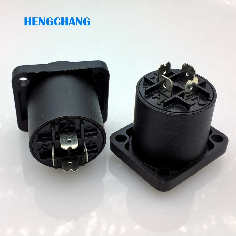 4pin XLR спикер разъем 4Pin гнездо совместимый аудио кабель Разъем 5 шт./лот|4pin female|4pin