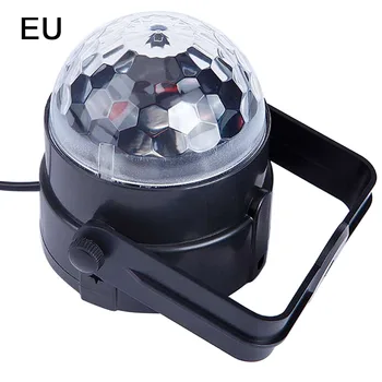 

Sound Activated Rotating Disco Ball Party Lights Strobe Light RGB LED Stage Lights For Christmas Home KTV Xmas Wedding Show hot