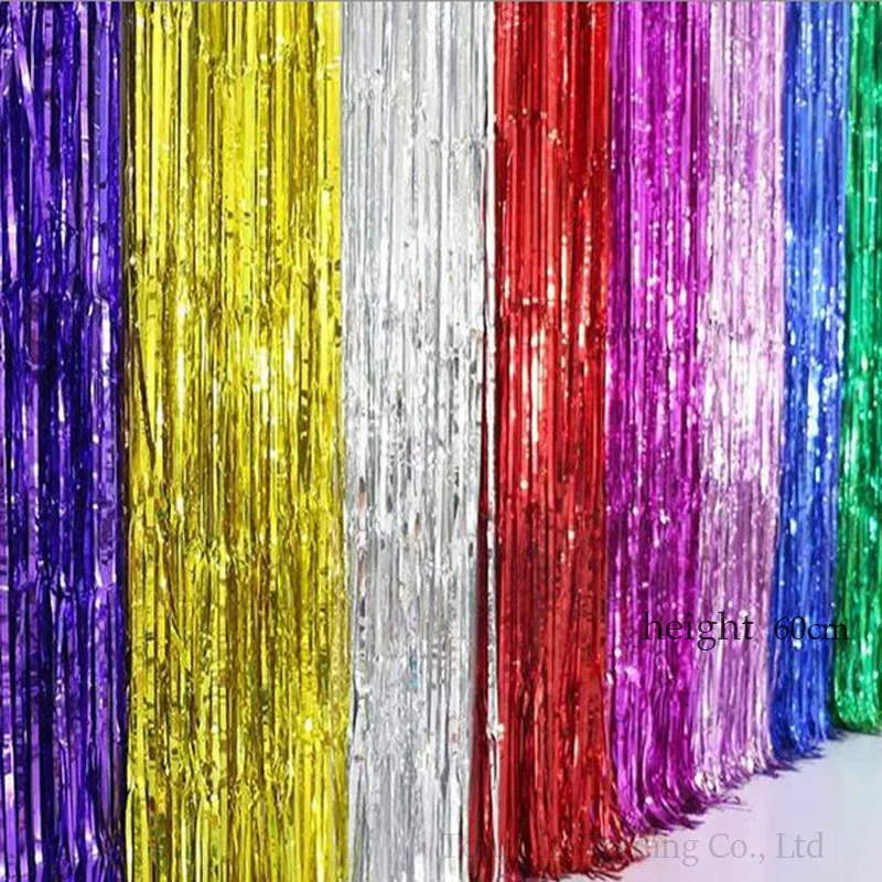 

1*2 m foil curtain Rain fringe tassel children birthday party wedding decorations the laser rain tassel Christmas decorations