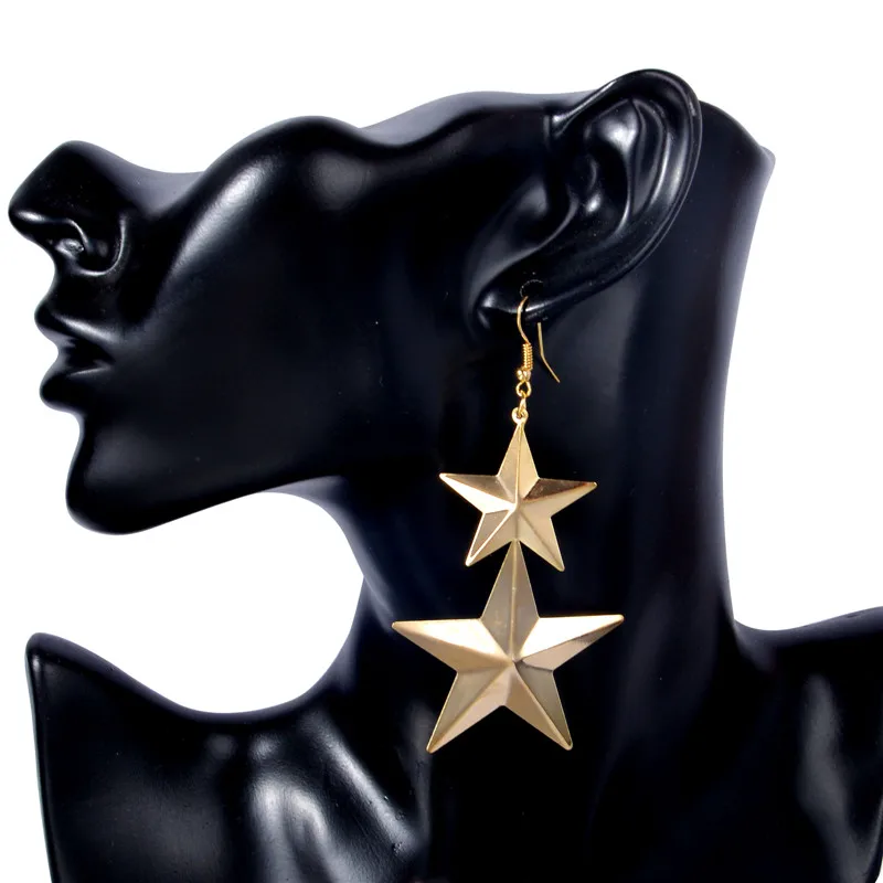 SHUANGR Мода Звезды длинной кисточкой серьги с подвесками серебряные серьги золотого цвета для Для женщин вечерние украшения подарок аксессуары Pendientes - Окраска металла: Z420