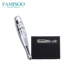 Мерлин Professional Перманентный макияж машина ручка для бровей вышивка серебро цвет электрическая машинка для тату комплект с Вышивка крестом иглы