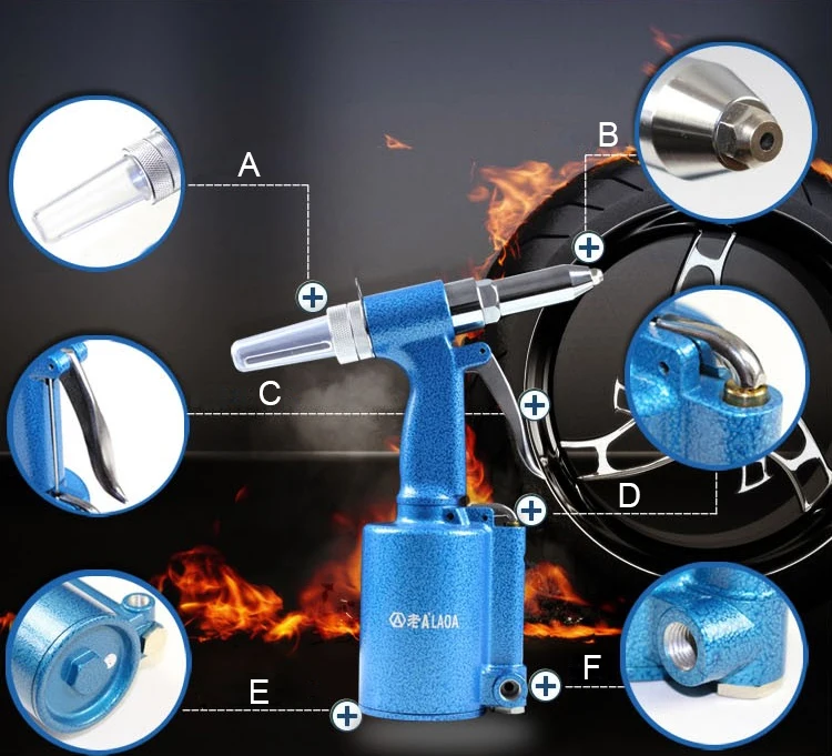 LAOA промышленных Класс беспроводные пневматический пистолет заклепки Сетевик клепальщик воздуха пистолет способность работать 2,4 мм/3,2 мм/4