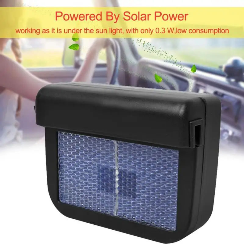 

Solar Powered Car Auto Window Cool Air Vent Cooling Fan Cooler With Rubber Stripping Ventilation Cooler Radiator Heating & Fans
