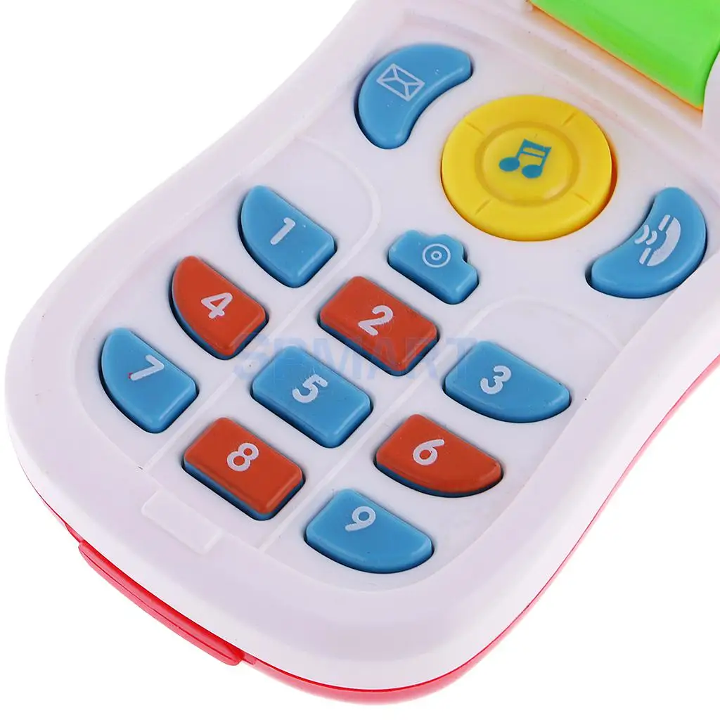 Детские флип-телефон с зеркалом музыкальные игрушки Обучающие и развивающие игрушки для малышей случайный цвет