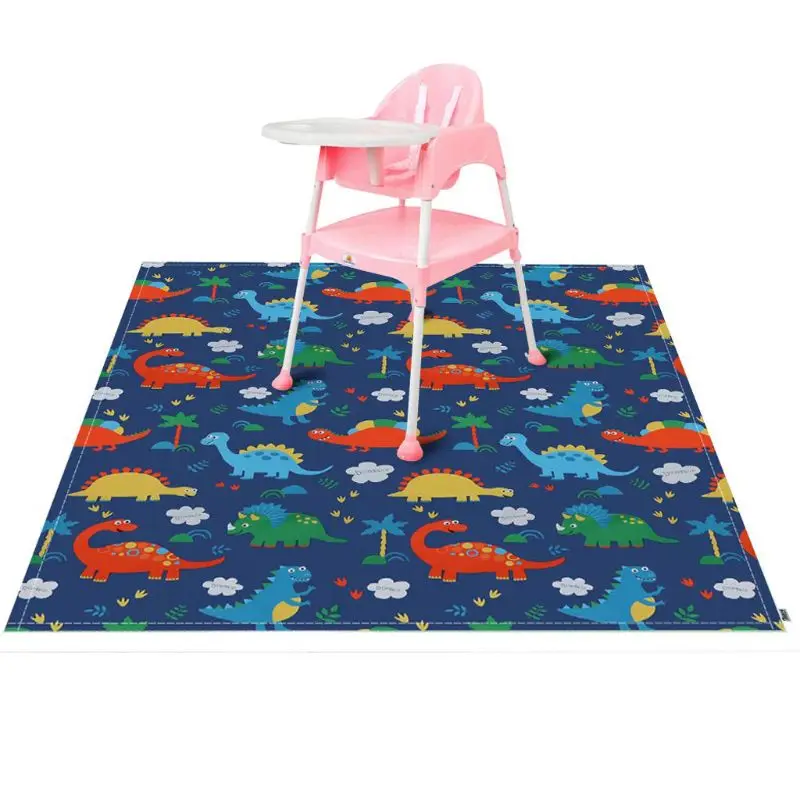 

Highchair Splash Mat Baby Paint Splash Mat Large Protective Floor Splash Mat Waterproof and Anti Slip 140cmx140cm MAY-9