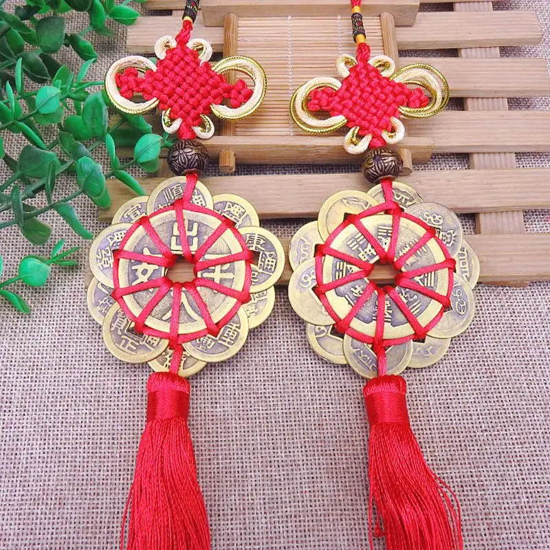 

Chinese Ancient Coins Car Hanger Lucky Charm I Ching Fortune Wealth Health Gift