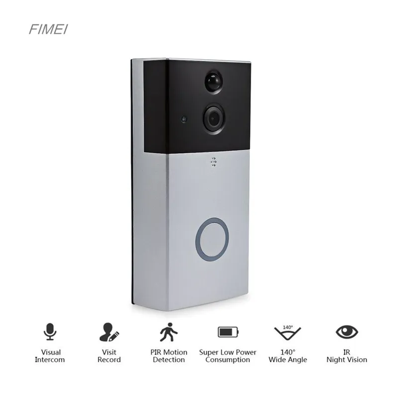 

FIMEI XM - JPIDG1 Smart Home Wireless WiFi Video Visual Intercom Camera Doorbell PIR Motion Detection With IR Night Vision