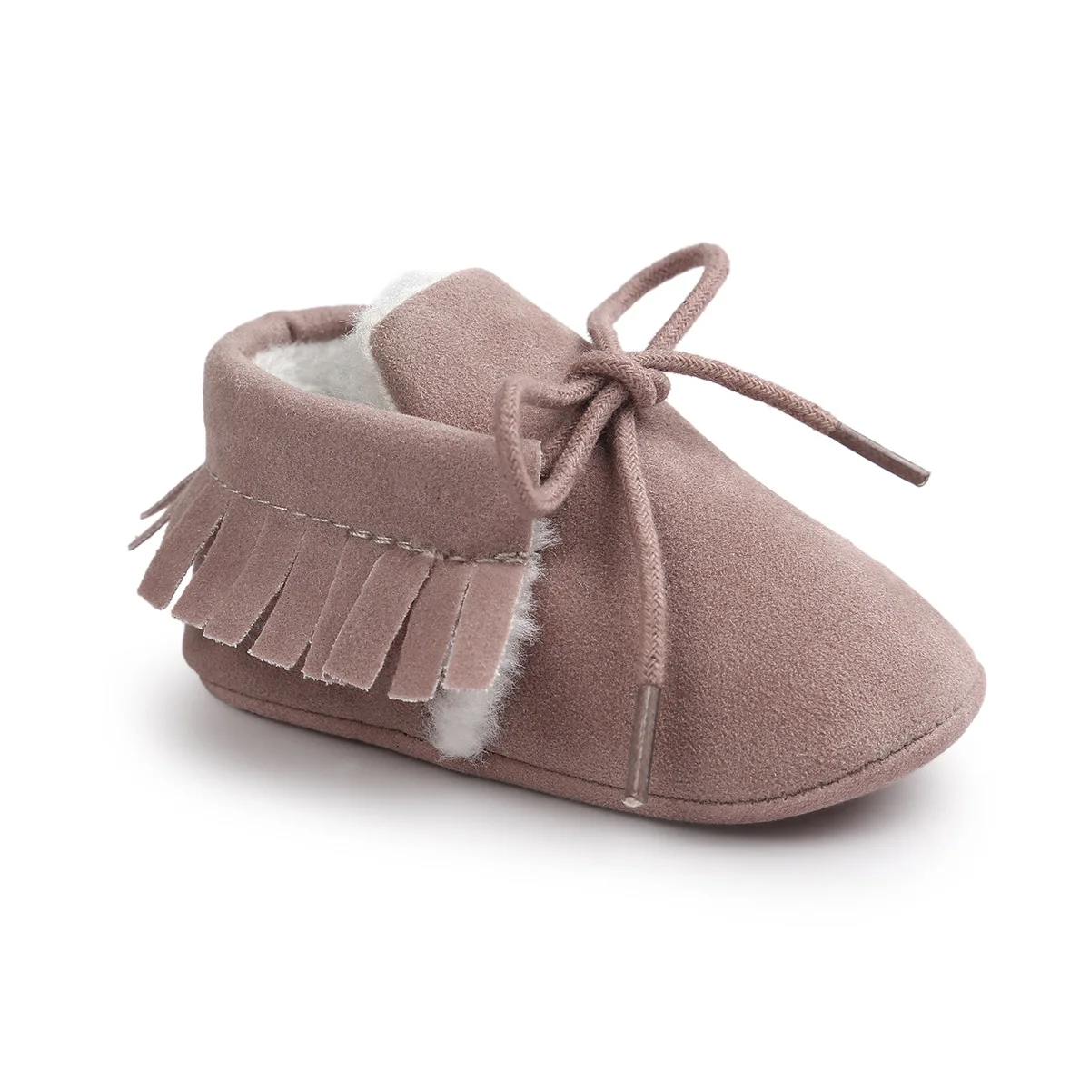 ROMIRUS/зимние маленькие детские ботильоны из искусственной кожи с плюшевой подкладкой; модная леопардовая обувь для малышей; детские мокасины - Цвет: as photo