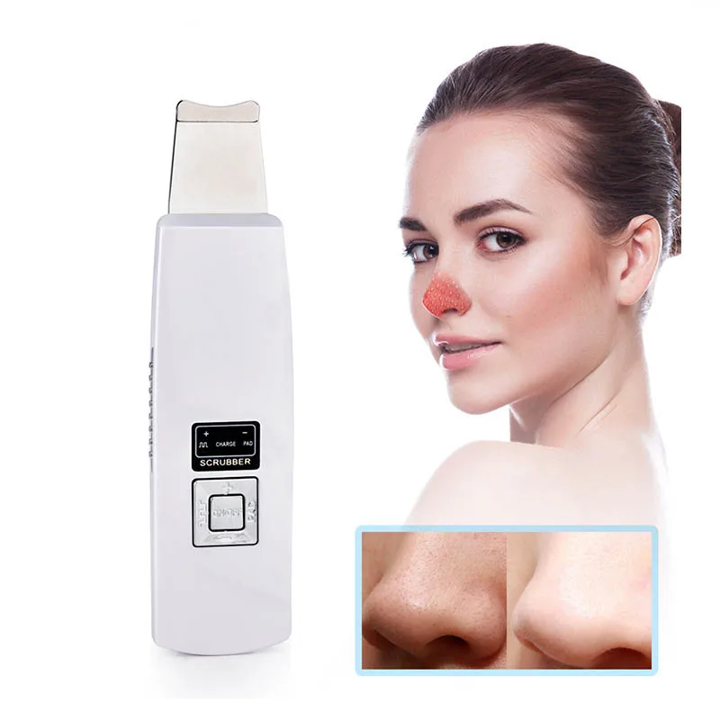 

Ultrasonic Skin Scrubber Deep Face Cleaning Remove Dirt Blackhead Reduce Wrinkles and Spots Facial Whitening Lifting Machine