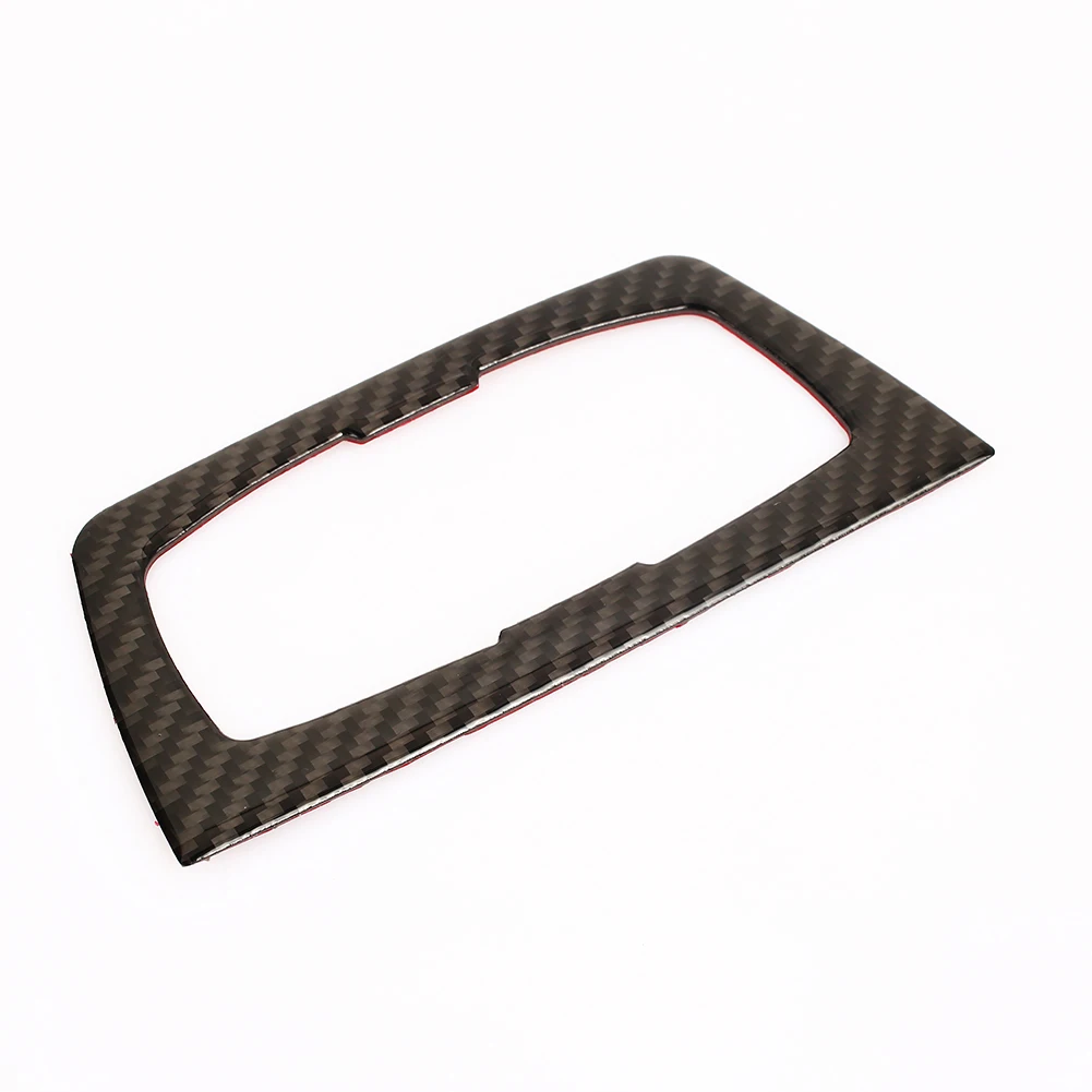 

Carbon Fiber Car Headlight Switch Button Decoration Stickers Button Cover Trim Button Stickers Black Decor Trim