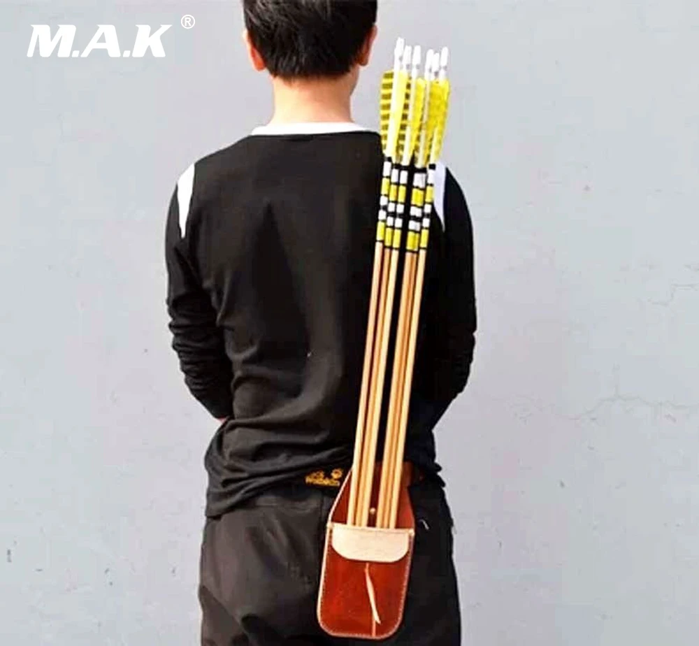 

Sport Arrow Quiver Waist Bag Holder Archery Accessorie Bow Belt Leather Handmade leather arrow quiver