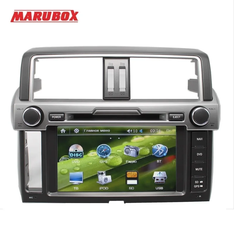 Marubox M8651 Автомобильный мультимедийный DVD плеер для Toyota Land Cruiser Prado 150 2013- Стерео Радио dvd gps