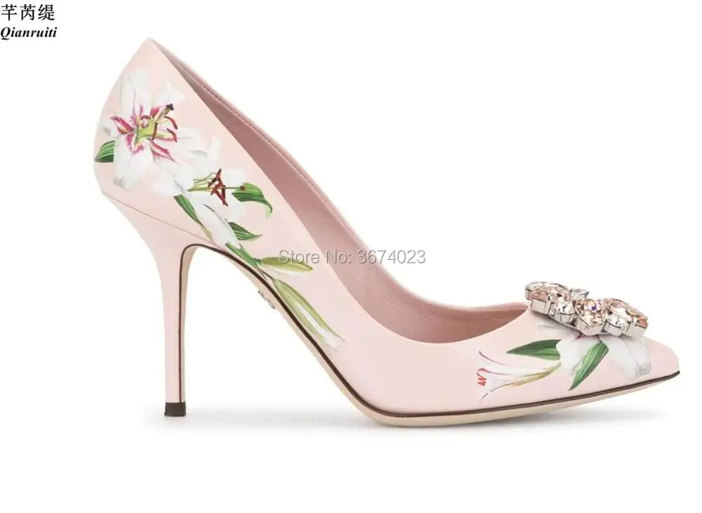 Qianruiti Fashion Brand Ladies Shoes Wedding Bridal High Heels Lily