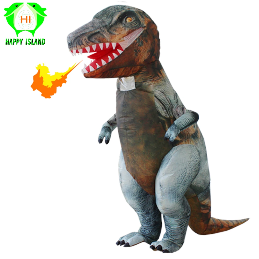 Гигантские надувные костюмы динозавра для взрослых костюм талисмана t rex на