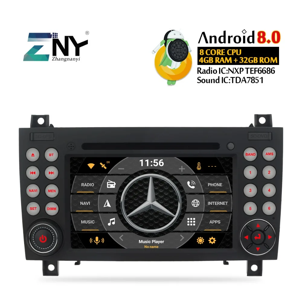 Best 4GB RAM 7" Android Car DVD GPS For Benz R171 W171 SLK230 SLK280 SLK300 SLK320 Auto Stereo Radio FM Audio Video Free Rear Camera 0