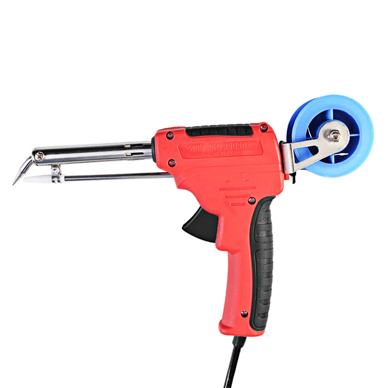 

220V 60W Eu Soldering Iron Electric Automatic Feeding Tin Tool Rework Station Suction Tin Pump Solder Wire Welding Tool