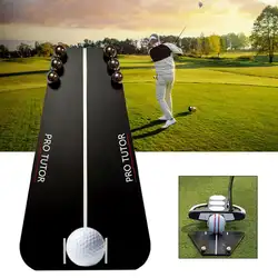 Профессиональная подкладка для гольфа зеркало для обучения выравнивание черное карманное зеркало для инструментов для гольфа