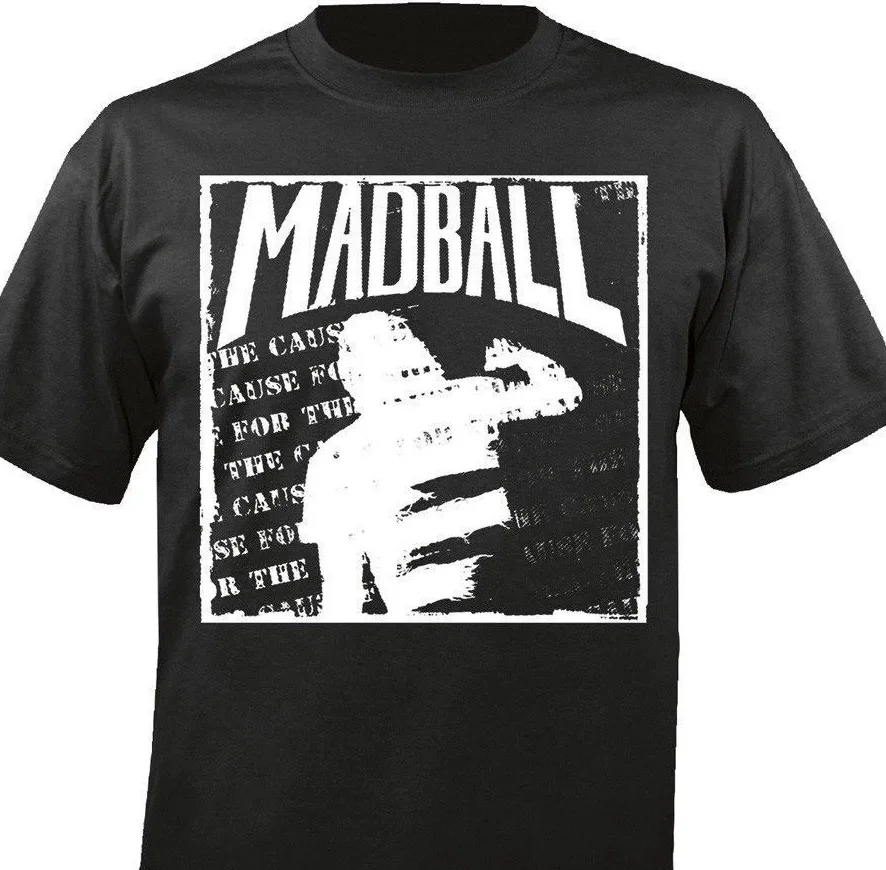 Футболка Madball For The Cause Grafitti свободная забавная хлопковая с круглым вырезом и