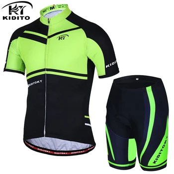 

KIDITOKT pro cycling jersey for men mtb road bike Summer Cycling Racing Bicycle Clothing Suit Sportwears Suit roupa ciclismo