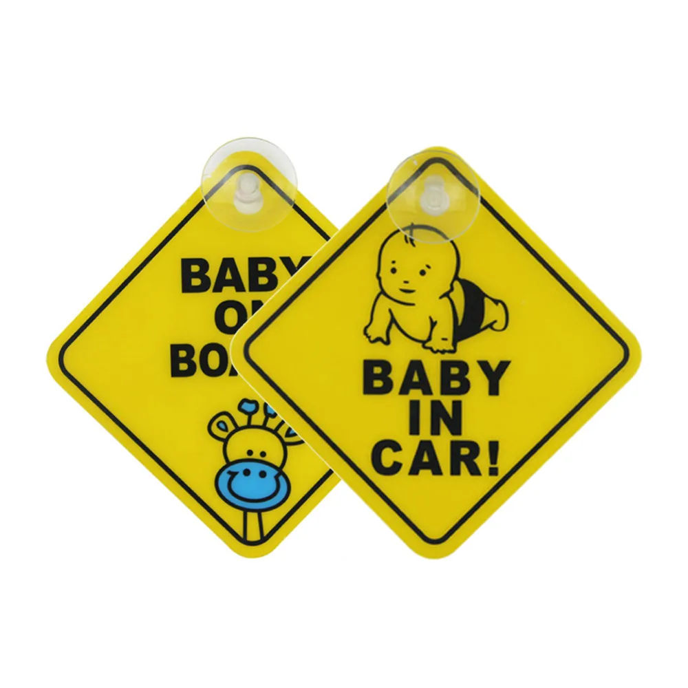 

Car Styling Baby On Board Car Stickers Cartoon Creative Kids On Board Vehicle Window Warning Safety Sticker For Smart Parents