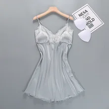 Пикантные Для женщин шелковистой халат для спальни на одноразовые нетканые медицинские маски рубашка Леди Домашняя одежда ночная рубашка Ванна платье трусы халат M-XL