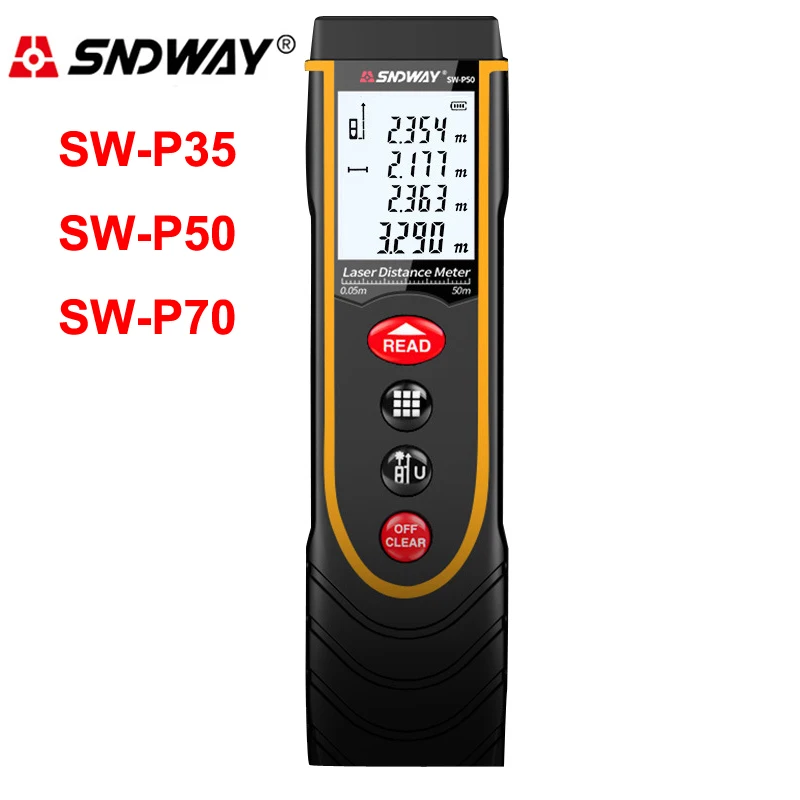 

SNDWAY 35m 50m 70m Handheld Pen Laser Rangefinder Digital Laser Distance Meter battery-powered laser range finder lase tape tool