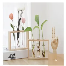 Скандинавские пробирки стеклянная ваза гидропонная ваза Элегантная настольная ваза для посадки воды Цветочная композиция украшение подарок