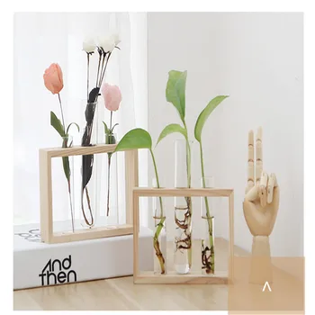 

Nordic Test Tube Glass Vase Hydroponic Vase Elegant Tabletop Vase For Water Planting Flower Arrangement Decoration Gift