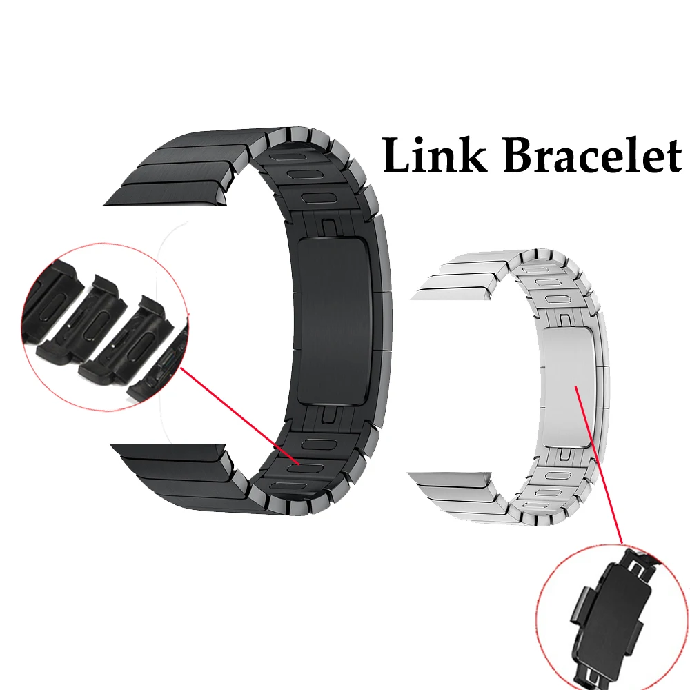 

Link Bracelet strap for apple watch 4 iwatch band 42mm 38mm 44mm 40mm 3 2 pulseirac stainless steel smatwatch watchband belt