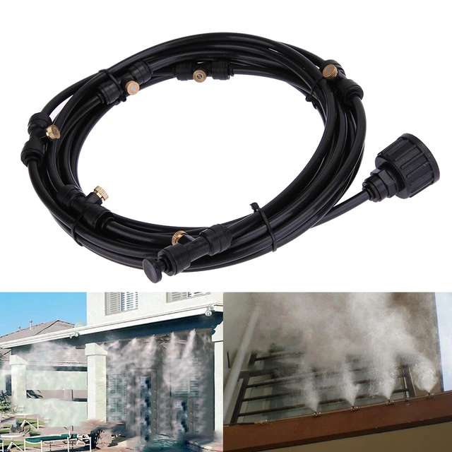 6pcs/set 6m 6 way Automatic Micro Drip Irrigation System For Air humidification Liquid spraying Factory Garden humidification
