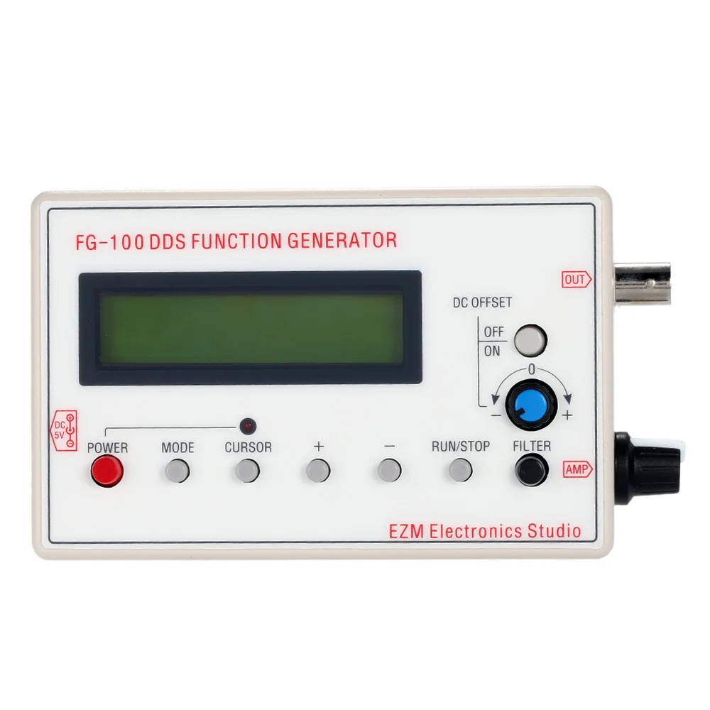 

1HZ-500KHZ DDS Functional Signal Generator Signal Source Module Frequency Counter Sine + Square + Triangle + Sawtooth Waveform