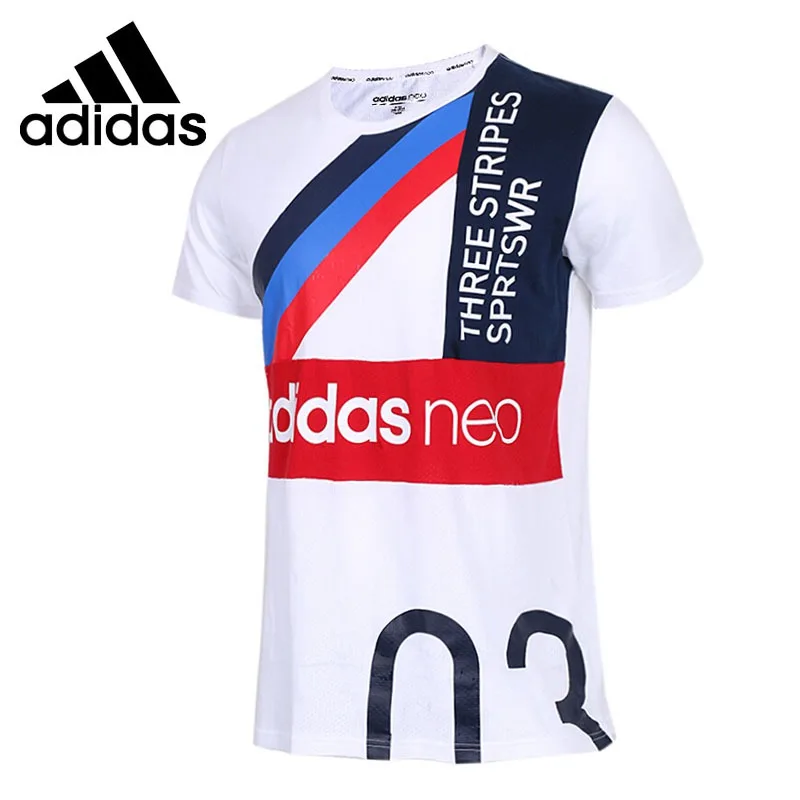 Nueva llegada Original 2018 Adidas NEO etiqueta CS camiseta hombres camisetas manga corta ropa deportiva|Camisetas para correr| - AliExpress